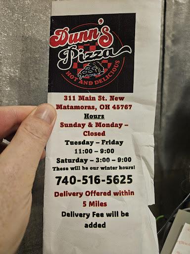 Dunns pizza