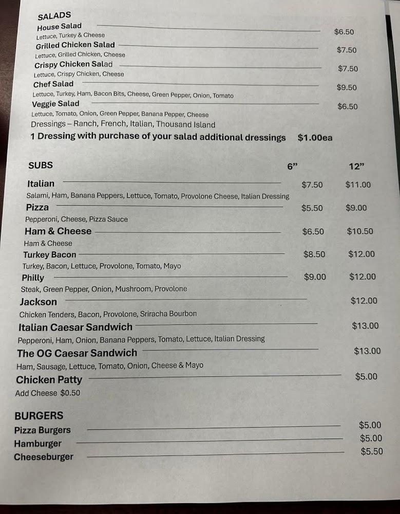 Dunns pizza Menu image 1